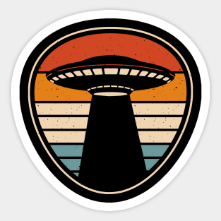 Retro Ufo Sticker